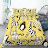Kids Cartoon Animal Twin Queen King Duvet Cover,Forest Animals Bedding Set, Farmhouse Woodland Comforter Cover For Girls Teens