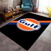Tappeto con logo Gulf per soggiorno e camera da letto, tappetini per pavimenti, tappetino da bagno artistico, alla moda