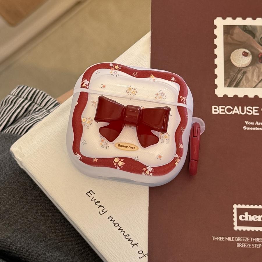 Cute 3D AirPods Case with Carabiner & Charms, Shockproof Dust-Proof Protective Cover with Cute Keychain Holder for AirPods Pro 2/1 AirPods 4/3/2/1