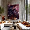 Genshin Impact Scaramouche Colorful Tapestry Wall Hanging Hippie Flower Wall Carpets Dorm Decor Japanese Tapestry