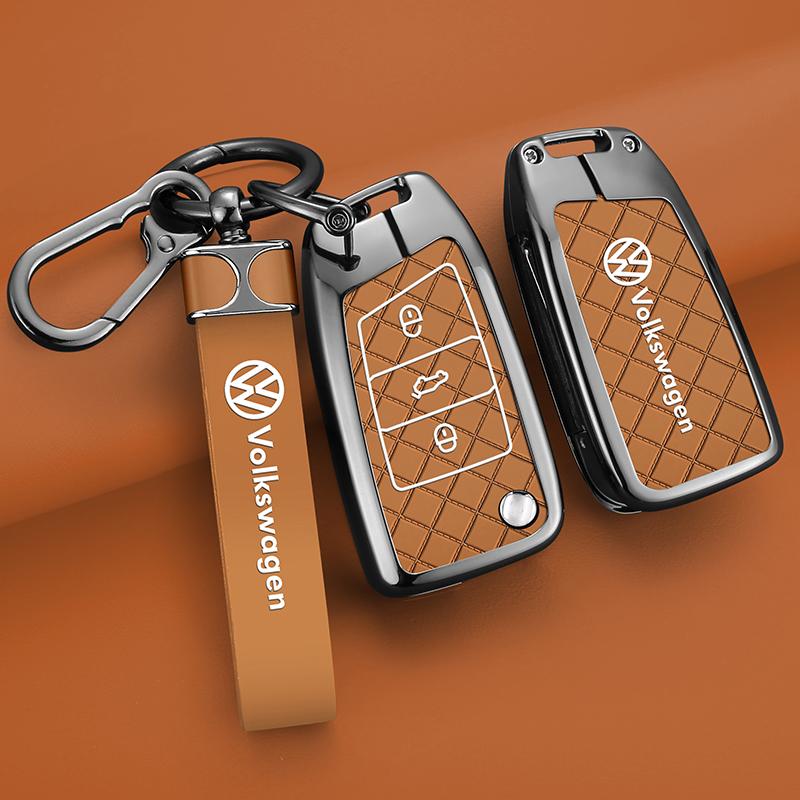 Pour Voiture VOLKSWAGEN Alliage de Zinc Clé Intelligente à Distance Étui Coque pour VW Volkswagen MK7 Golf 7 Tiguan MK2 pour Seat Ibiza Leon FR