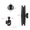 Tough-Claw Mount with Double Socket Arm and Round AMPS Base Adapter for 1 Inch Motorcycle Mount Gadgets Extension Arm