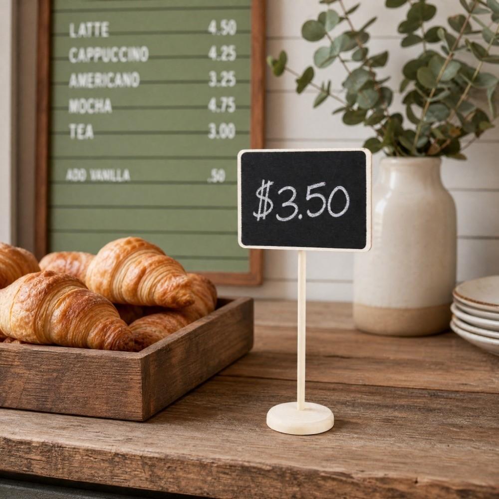 10PCS Portable Plant Label Easy To Clean Message Board Garden Label  Wedding Table Decoration