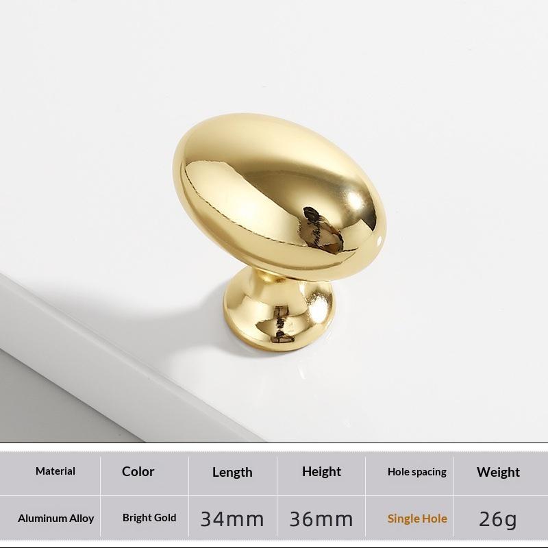 Aluminum Alloy Furniture Knobs Rustproof Waterproof Surface Classic Design for Cabinet Drawer Dresser Bathroom Kitchen Furniture