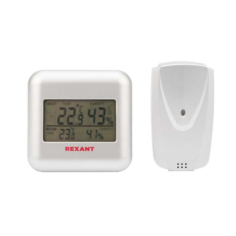 

Термометр Rexant Electronic S3341bf с часами и беспроводным дистанционным датчиком