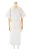 [SOUBIEN] Kimono Slip, White, Takashima Chijimi Fabric, Undergarment, Undershirt, Half-Undershirt, Petticoat, Kimono Slip, Japanese Clothing