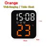 Electronic Wall Clock Temperature Date Table Clock Wall-mounted Dual Alarms Digital LED Clocks for Home Bedroom Voice Control