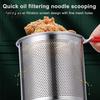 Small Deep Fryer with Basket Pot Removable Frying Basket, Durable Stainless Steel Compact Oil Filter Batch Pot, No Spill Saving for French Fries
