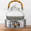 Stainless Steel Tea Teapot Stand Heater Candle Round Base Heater Coffee Milk Candle Holder Stove Crazy Volcano Oil