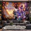 League of Legends Personalized Tapestry Support Custom Name, Wall Art Home Decoration
