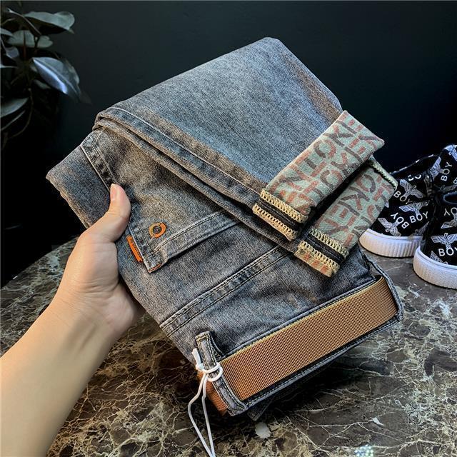 Men's Versatile Nine-Point Casual Jeans