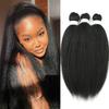 26 pollici 3 Pezzi Capelli Pre-Tesi per Treccine in Blocco Kinky Straight Vixen Sintetici per Crochet Locs Morbidi per Donne Estensione Capelli
