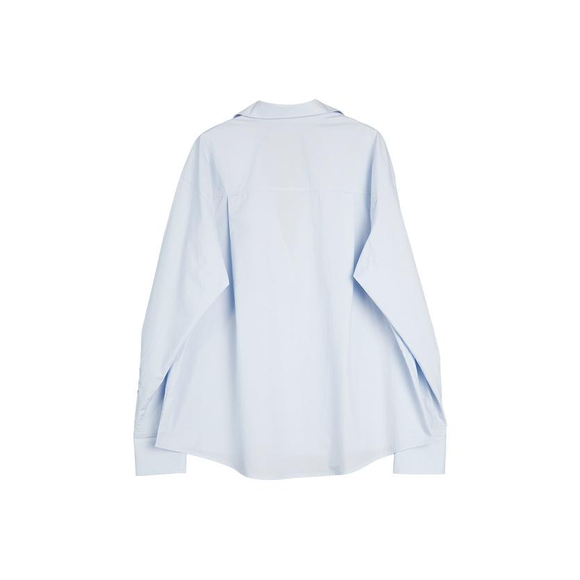 ELLE French Fashion Design Casual Loose Solid Color Versatile Long Sleeve Shirt Women shirts L8AMC017