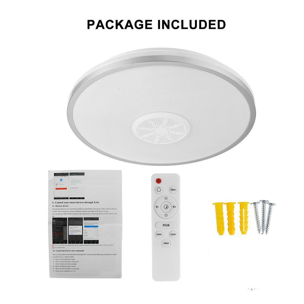 WiFi APP Control LED Smart Ceiling Light 100W RGB Dimmable bluetooth Music Light Modern Home Bedroom Living Room Ceiling Lamp