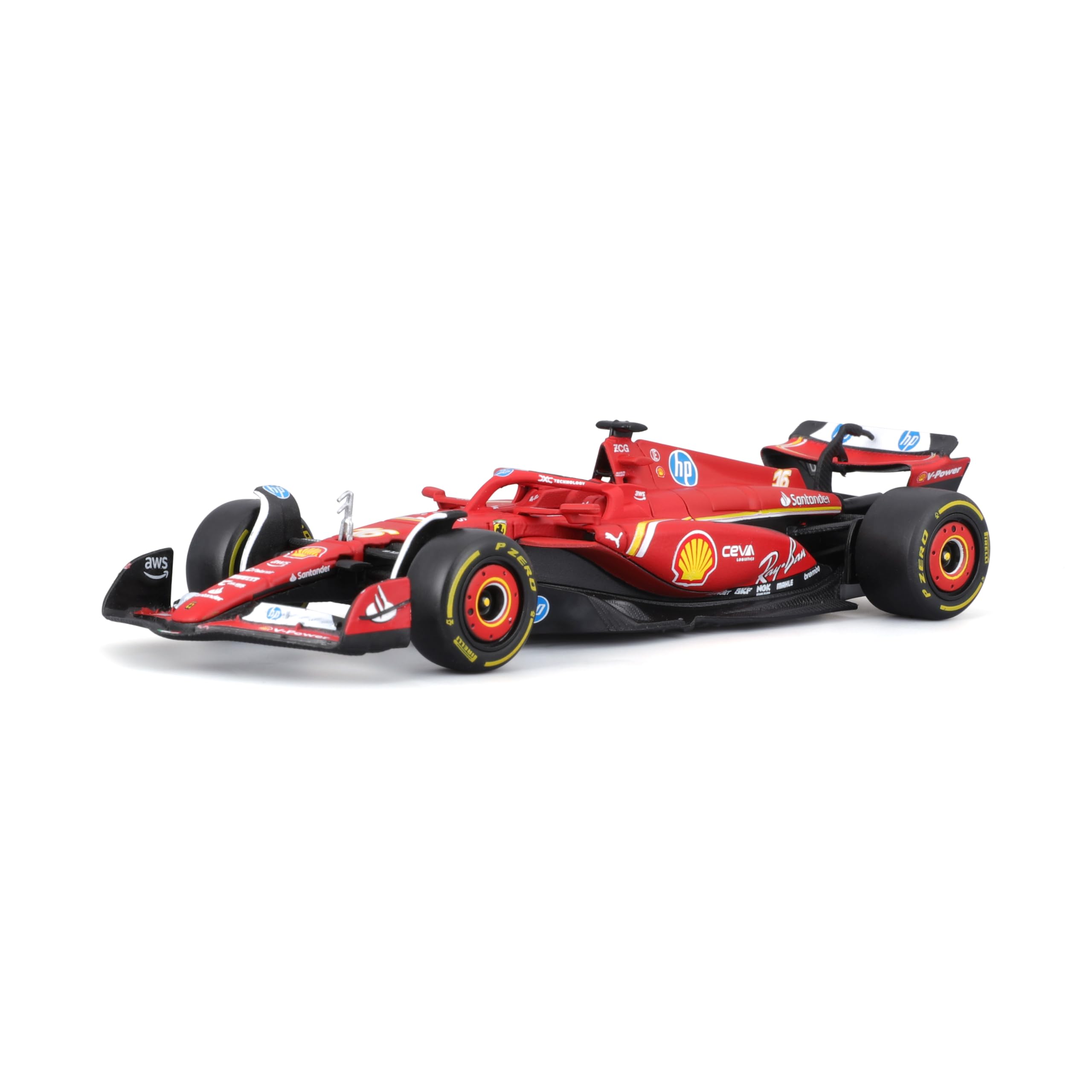 

Bburago 2024 Модель Масштаб 1/43 F1 Ferrari SF-24 #16 Шарль Леклер / Гоночный Спортивный Автомобиль Литая Модель Автомобиля 18-36844 (# 16)