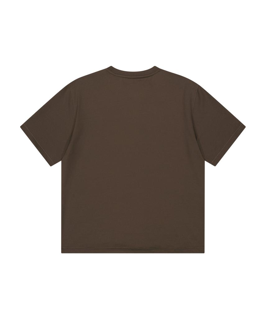 Ausdoeoboiseu Technol-Ov™ Ov Stretch Logo Tee (Brown)
