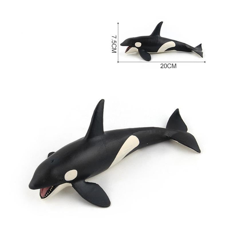 Nekogamiyama Killer Whale Type 1 Marine Life Figure Model Miniature Ornament Decor Collector's Model