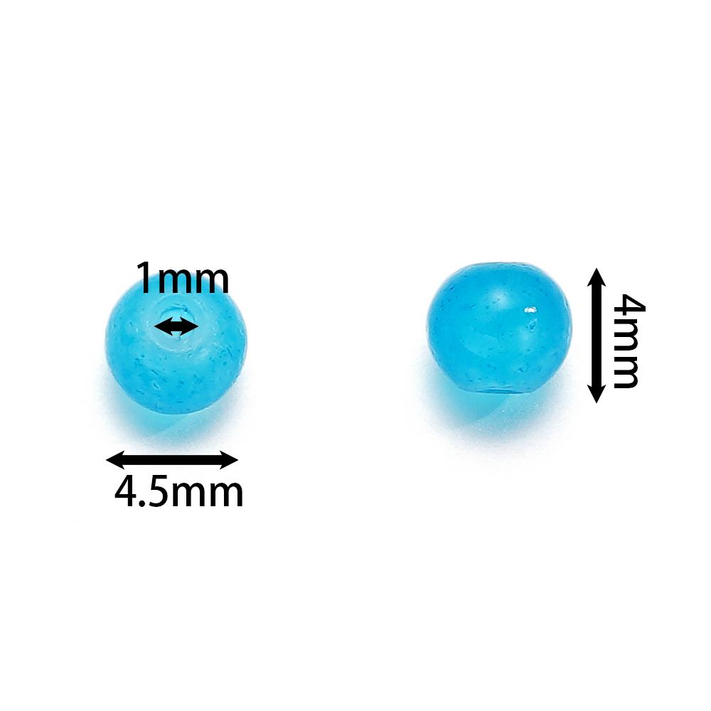 50-200pcs 4mm Imitation Jade Round Glass Beads Bracelets Loose Beads Jewelry Accessories For DIY Necklace Anklet Jewelry Making