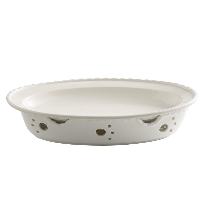 Creative Chinese Thermal Insulation Fish Plate Oversized Candle Heating Furnace Club Hotel Restaurant Open Furnace Tableware Heating Dish