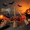 Halloween Pumpkin Bat Ghost Mini Straw Decor Food Grade Material for Home Halloween Party Table Decorations