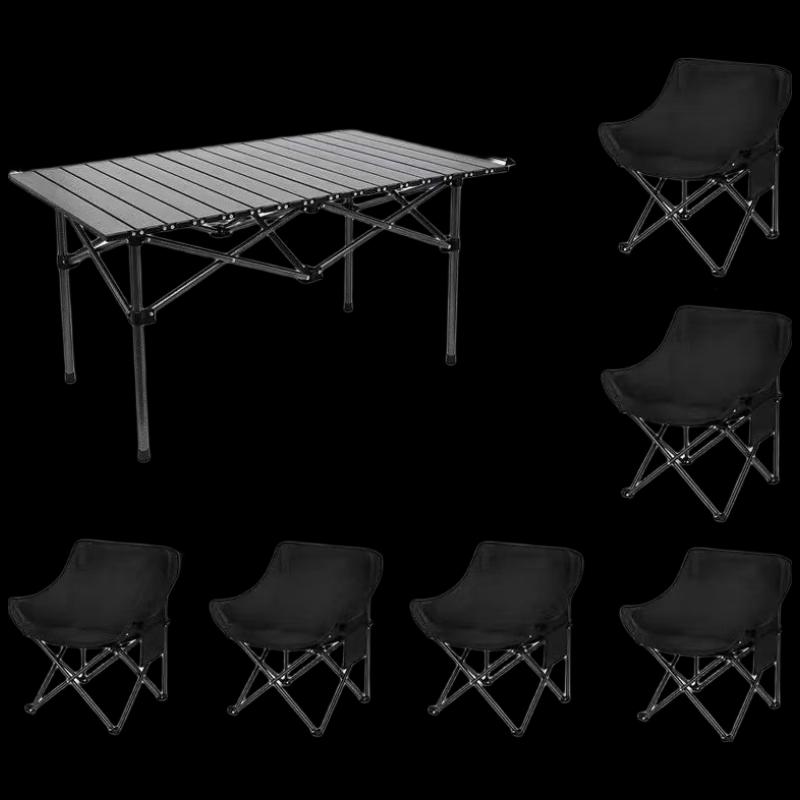 OIMG Outdoor Roll-Up Table and Chair Set