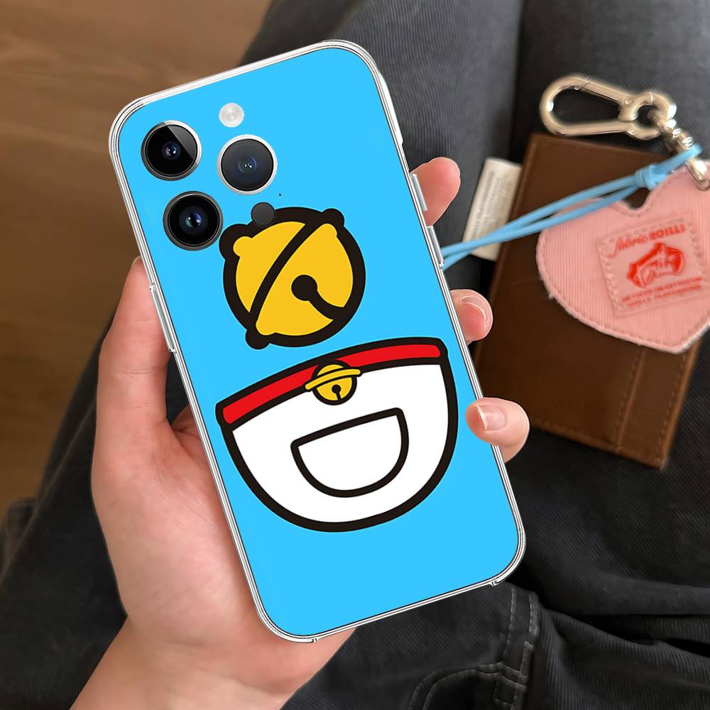 Anime Cute D-Doraemon-S Phone Case For Iphone 17 16 15 11 13 14 Pro Max 7 8 Plus X Xr Xs Max Se2020 12mini Transparent Cover