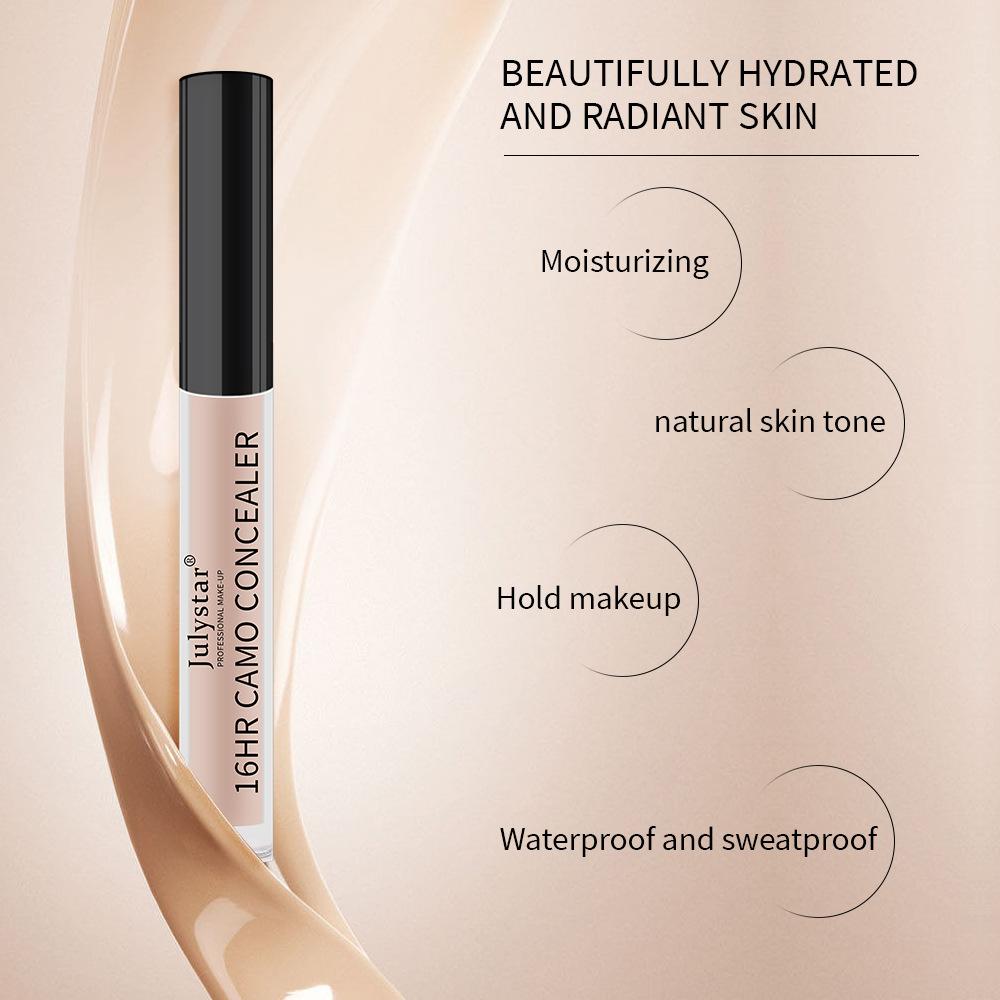 JULYSTAR Makeup Powder Foundation Concealer Long -lasting No Makeup Powder Foundation Powder Cream Beauty