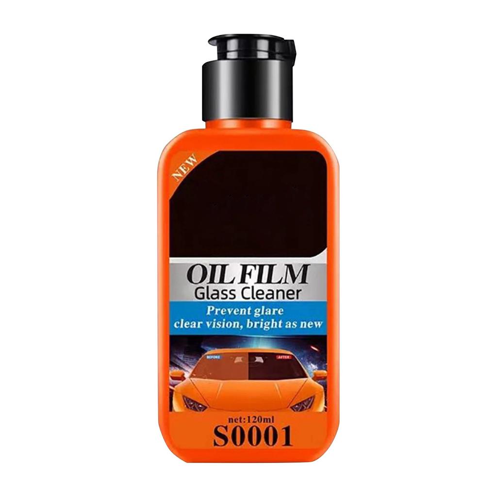 Car Glass Oil Film Cleaner, Car Glass Cleaner, Solves Water Stains, Bird Droppings, Coatings, Etc., Making The Glass Clear (120ml)