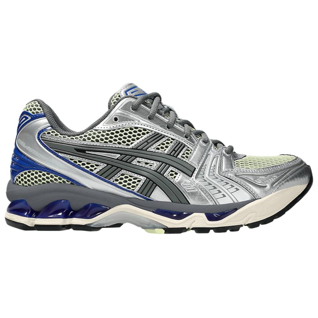 Asics Gel Kayano 14 Soft Yellow Silver Blue Unisex Sneakers 1203A740-750