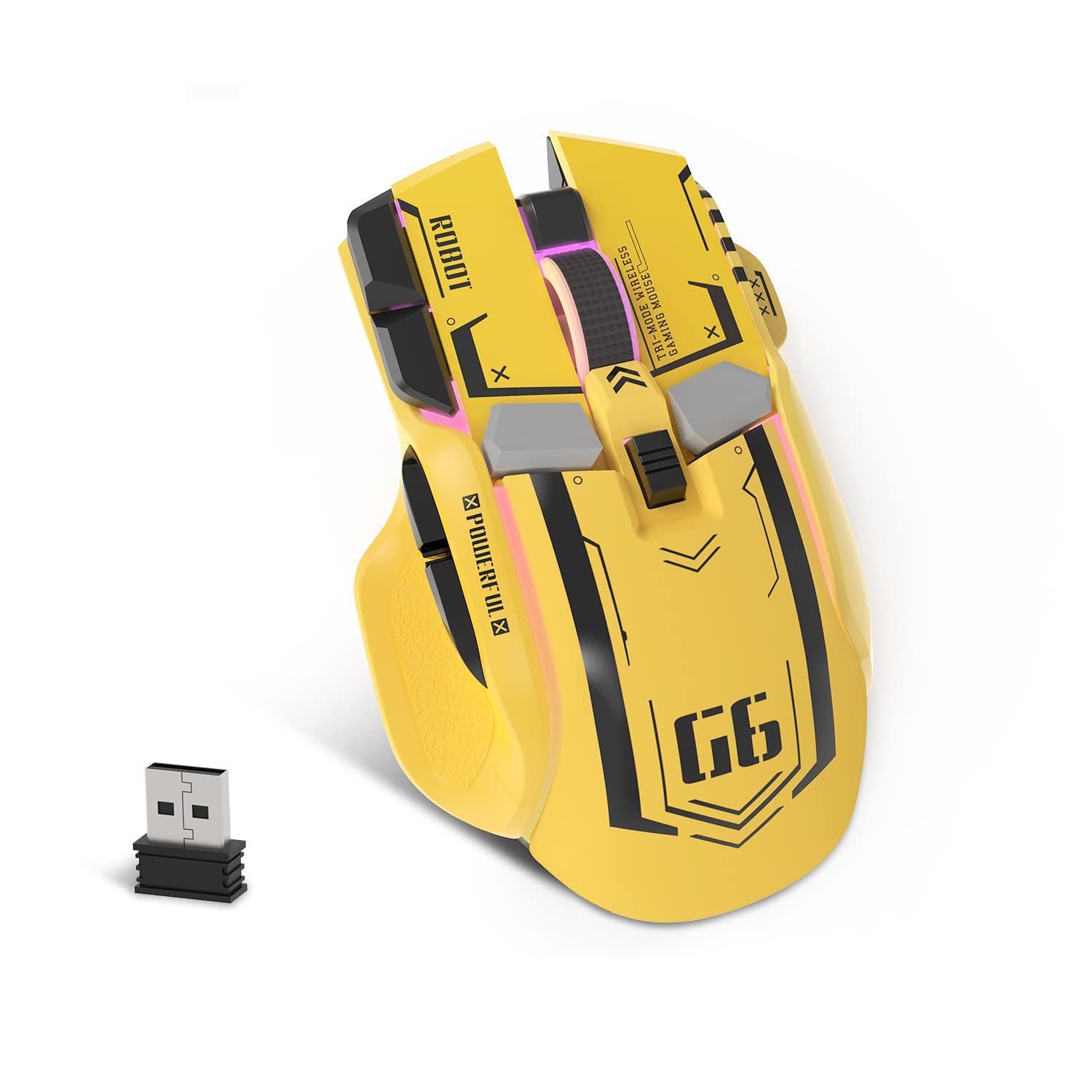 

G6 Ігровий Бездротовий 10 11 RGB PixArt DPI V2 Rival 3 G203 Механічний Матовий Ергономічний DPI Сумісний з Жовтим Механічним A.JAZZ Мишею, BT/2.4ГГц/Type-C