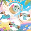 4Pcs Glitter Axolotl Squishy Toys, Cute Malt Sugar Stress Relief Fidget Toys for Adults & Kids
