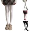 Vintage Chain Twist Striped Pattern Cotton Tights for Women Breathable Leggings Spring Fall Opaque Pantyhose Stockings