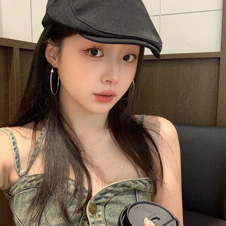 Simple And Versatile Tremella Needle Earrings Temperament Niche Premium Circle Earrings Earrings