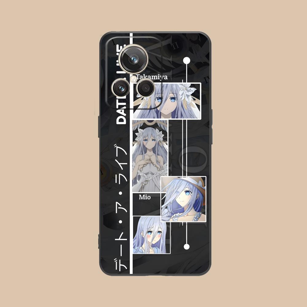 Date a Live Mio Takamiya Matte TPU Mobile Phone Case for Realme 15 14 13 12 11 10 9 Pro Plus T i Lite 5G Colorful Printing Cover
