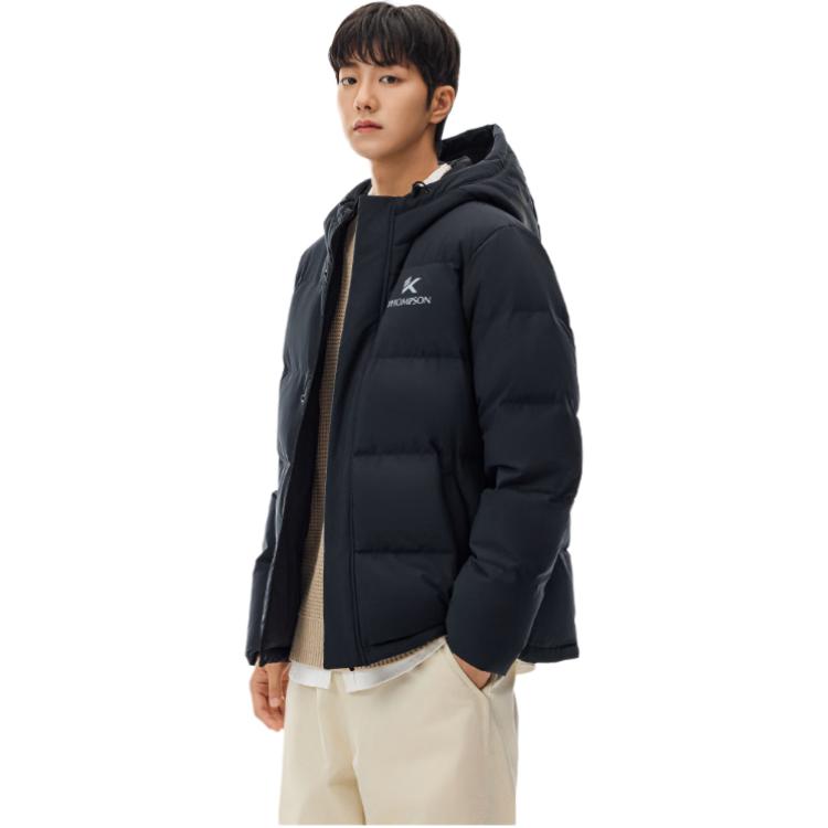 Anta Basketball Series Hooded Casual Versatile Comfortable Fashion Letter Zipper Down Jacket Men outerwear 152541921-2