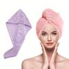 1pc Microfiber Hair Towel Wrap Quick Dry, Super Absorbent for All Hair Types Polyester Hair Drying Cap, Bathroom Accessory