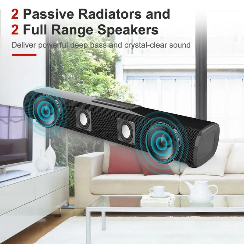 Bluetooth Remote Control Speaker for Sound Blaster 50W High Power Output Compatible with TV Projector HDMI USB Audio