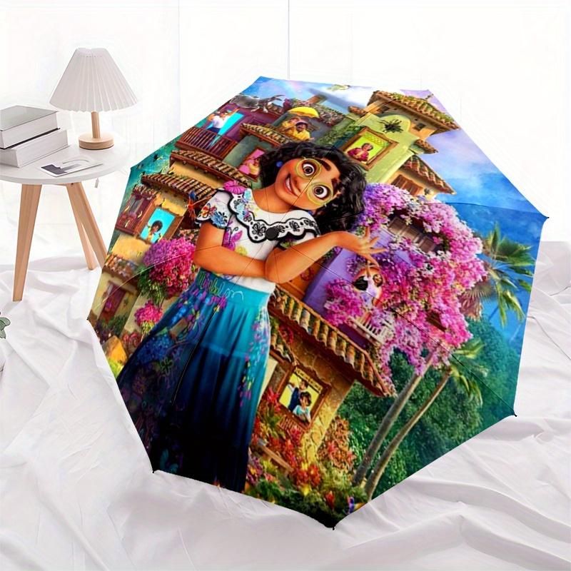 

Disney Encanto Manual Opening and Closing Umbrella - 8-Rib Reinforced Folding Design, Lightweight and Portable, Suitable for Daily Business