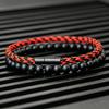 Stilvolles 2-teiliges Herren-Armband-Set, Premium ausgewählte ethnische Kordelarmbänder, Meditations-Heilungs-Handgelenk-Accessoires, Perfektes Geschenk für ihn
