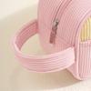 Minimalist Corduroy Makeup Handbag Large Capacity Travel Cosmetics Storage Bag Makeup Bag For Women