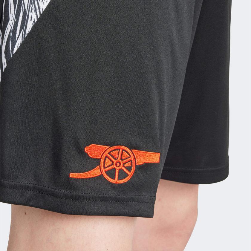 Adidas Arsenal Logo Printed Color Block Comfortable Soft Breathable Sports Shorts Men shorts Black IT6149