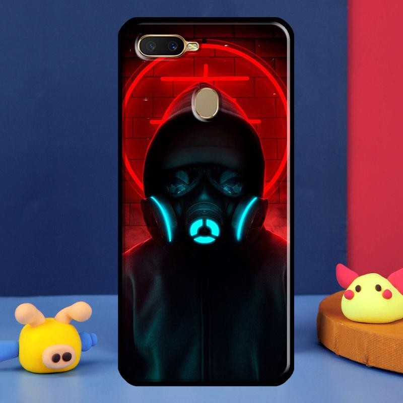 Nuclear Mask Gas Mask For Oppo A54 A57 S A78 A58 A98 A5 A9 A91 A15 A16 A17 A52 A72 A76 A96 A74 A94 A77 Phone Case
