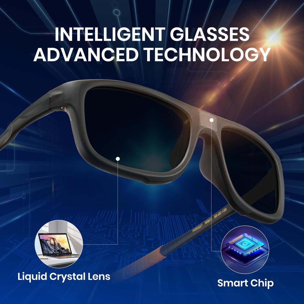 Second Photochromic Polarized Blue Light UV Ultra Great for Mountain P1176 [Cyxus] 0.1 Sunglasses, Sunglasses, Blocking, Protection, Lightweight,