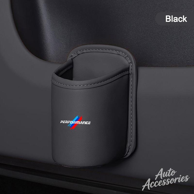 Car Water Cup Box Back Seat Drink Rack Storage Leather Accessories For BMW Performance X1 X2 X3 X4 X5 X6 X7 G20 G30 E46 E90 E60