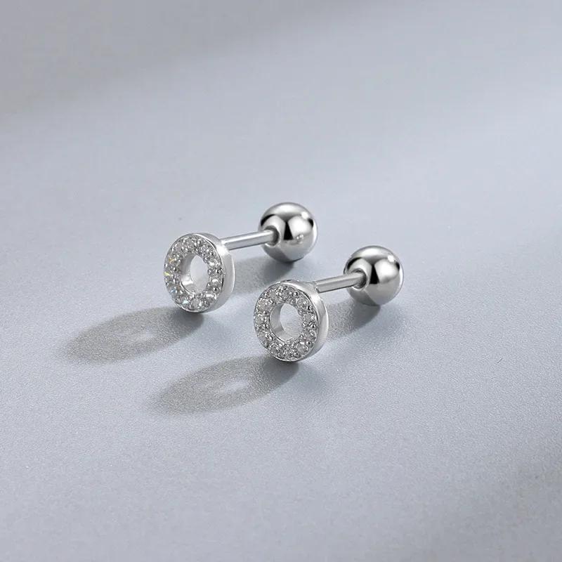 Neue Mode Herz Ohrstecker für Damen Hypoallergen Schraubverschluss Knorpel Helix Ohrring Mädchen Piercing Zubehör Schmuck Geschenke