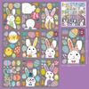 9 ks velikonoční samolepky na okno Happy Easter Bunny Window Clip for Glass Dveře