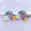 10/20pcs Cute Rainbow PVC Flexible Glue Flat Back DIY Scrapbook Embellishment Phone Craft Decoration F40