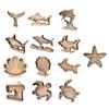 Vetrina Espositore per Conchiglie in Legno con Finestra in Acrilico, Scatola Espositore per Conchiglie Scatola Ombre Decorative per Collezioni di Stelle Marine