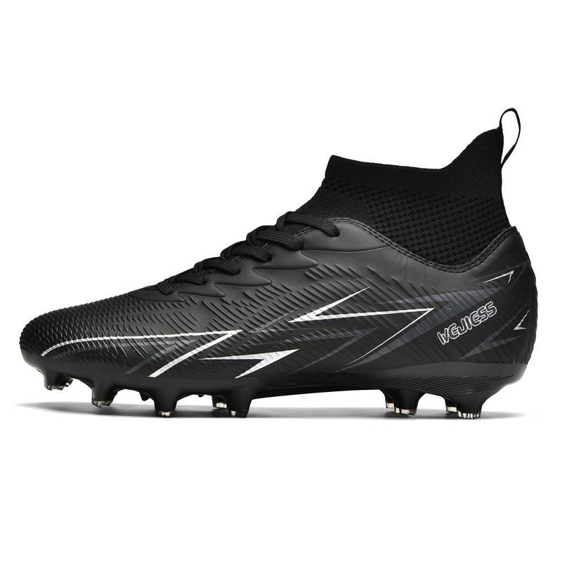 High-top football shoes men's and women's AG spikes artificial grass youth game training football shoes