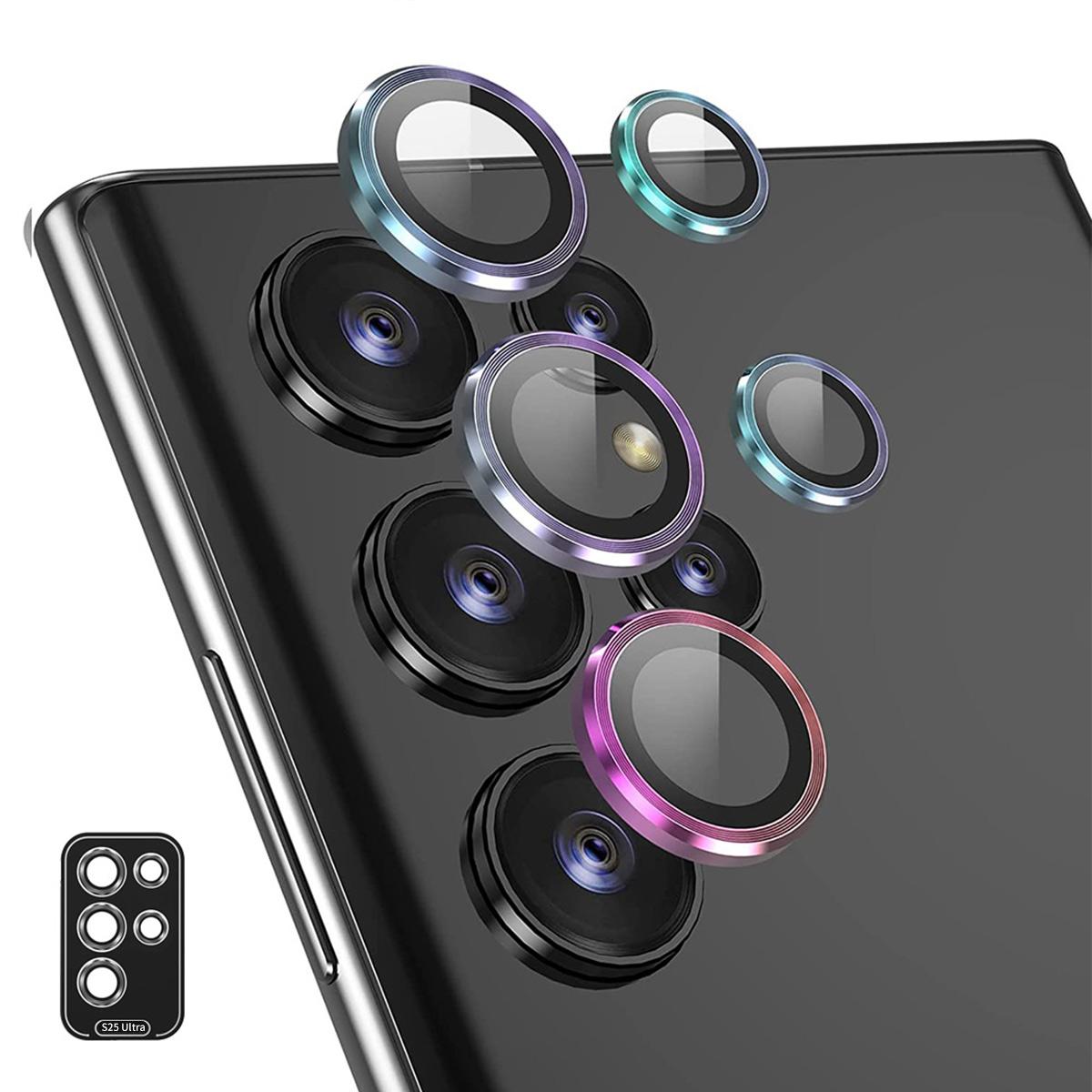 Для Samsung Galaxy S25 Ultra Защитная пленка на объектив камеры ENKAY Hat-Prince Металлическое кольцо Пленка на объектив D